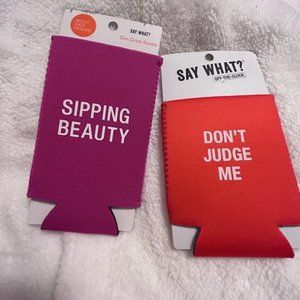 Koozies Super Cute Drink🍹🍺 - 1 Slim Can & 1 Standard Can - Sold as a set.